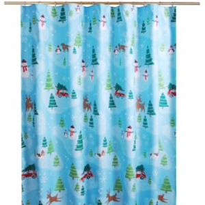 Holiday Cheer Scenic Shower Curtain- Christmas